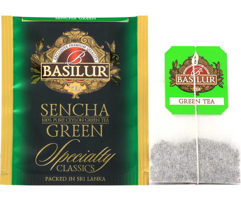 Basilur Sencha Green – Kolekcija Specialty Classics 25x2g