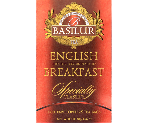 Basilur English Breakfast – kolekcija Specialty Classics 25x2g