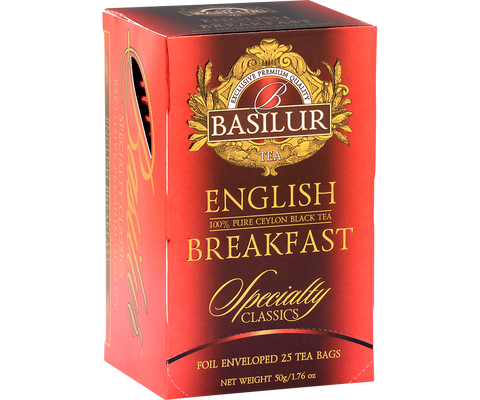 Basilur English Breakfast – kolekcija Specialty Classics 25x2g