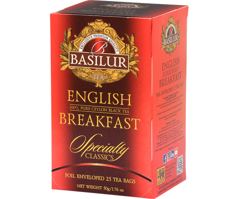 Basilur English Breakfast – kolekcija Specialty Classics 25x2g