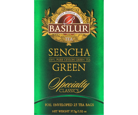 Basilur Sencha Green – Kolekcija Specialty Classics 25x2g