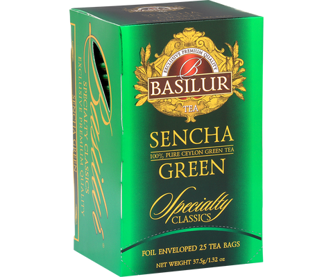 Basilur Sencha Green – Kolekcija Specialty Classics 25x2g